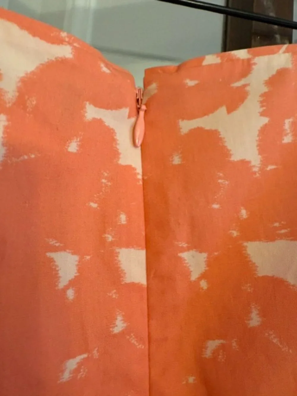 J.Crew Mini Skirt in Coral-Colored Floral Pattern, Size 6